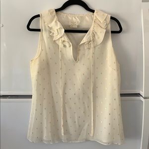 Kate Spade Ruffle Neck Tank